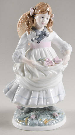 Coalport Figurines Childhood Joys-Girl With Tulips - No Box