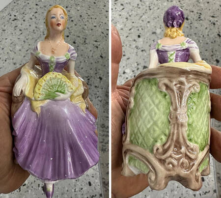 Coalport Figurines Barbara-Lilac Dress W/Yellow - Boxed