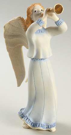 Nativity-Coalport Angel Trumpeting - Boxed