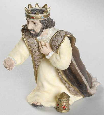 Nativity-Coalport Wiseman Kneeling - Boxed