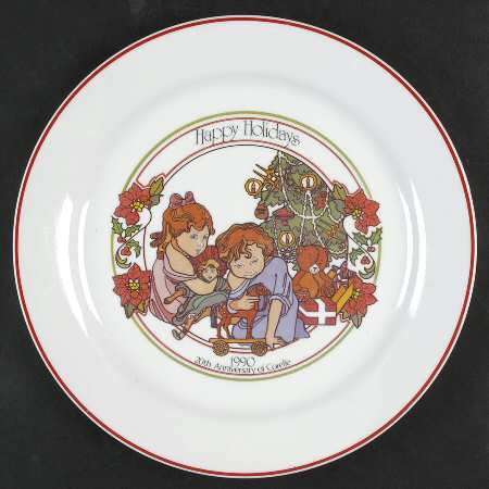 Corning Christmas Plate Happy Holidays-Corelle Anniversary - No Box