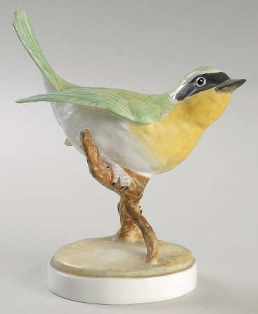 Bird Figurines Warbler-Gloss Finish - No Box