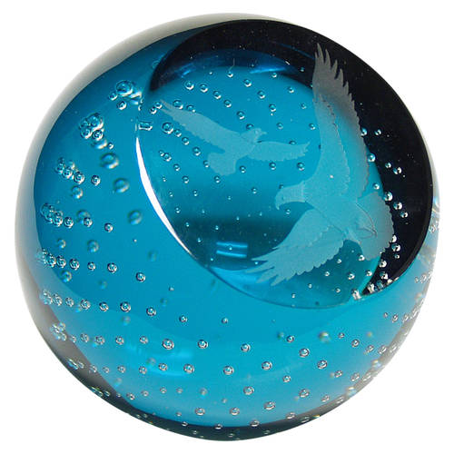 Caithness Paperweight Soaring Eagles - With Box Bx367