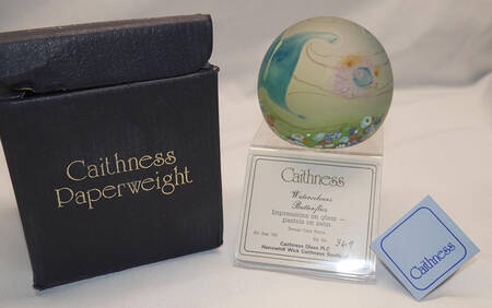 Caithness Paperweight Watercolours Butterflies - Nb782, No Box