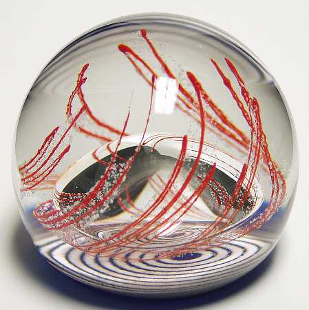 Caithness Paperweight Scarlet Fandango - Boxed