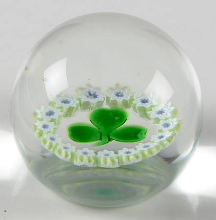 Caithness Paperweight Shamrock - Boxed