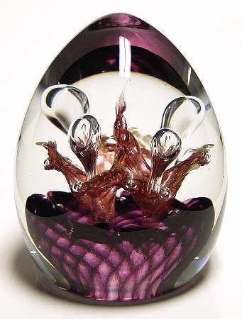 Caithness Paperweight Moonflower Echoes - Boxed