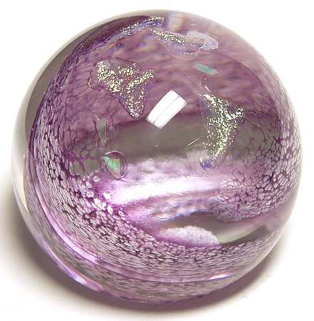 Caithness Paperweight Shimmer Purple - Boxed