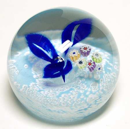 Caithness Paperweight Millefiori Flower - Boxed