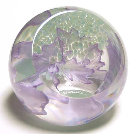 Caithness Paperweight Sweetpea Lilac - Boxed