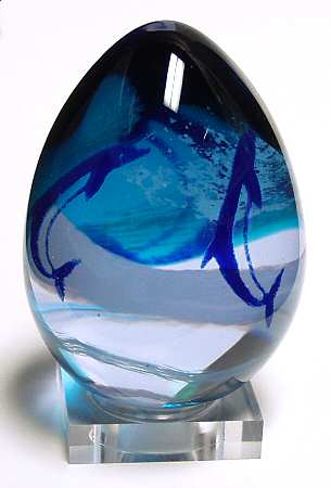 Caithness Paperweight Wave Dancers - Boxed