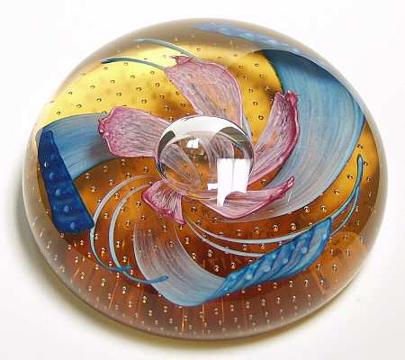 Caithness Paperweight Golden Renaissance - Boxed