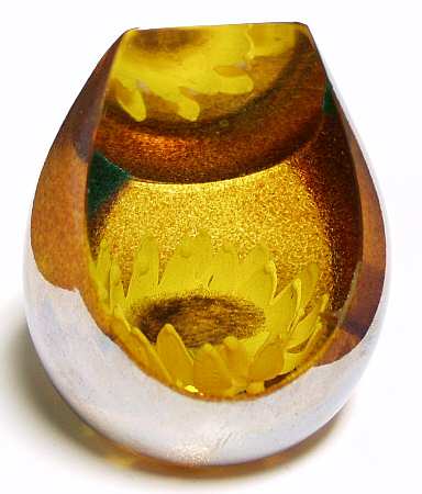 Caithness Paperweight Late Summer Sunflower - Boxed