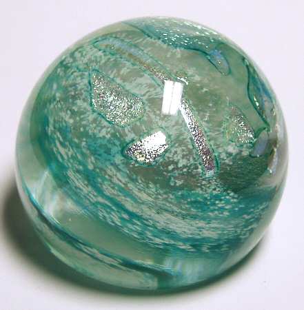 Caithness Paperweight Shimmer Green - Boxed