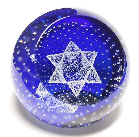Caithness Paperweight Star Of David - Boxed