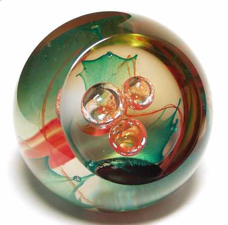 Caithness Paperweight Holly - Boxed