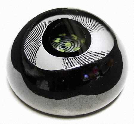 Caithness Paperweight Mesmerise Black - Boxed