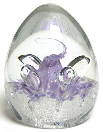 Caithness Paperweight Moonbeam Lilac - Boxed