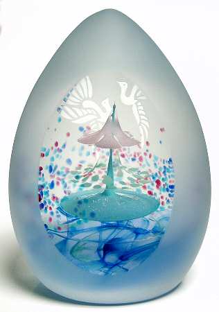 Caithness Paperweight Peaceful Paradise - Boxed