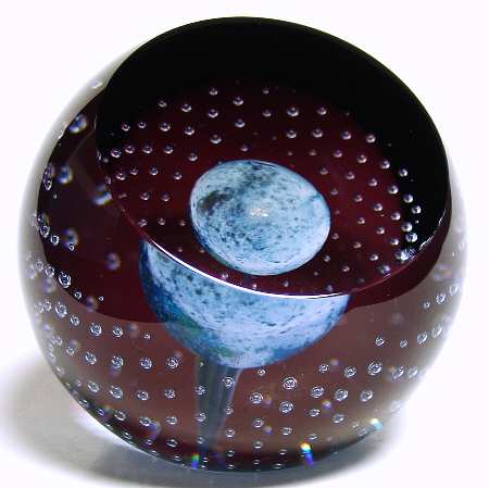 Caithness Paperweight Planet Earth-Space Inspired - With Box