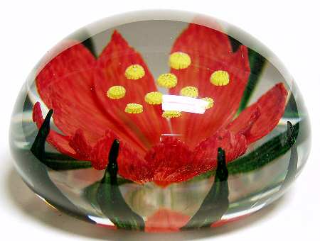 Caithness Paperweight Festive Beauty - With Box