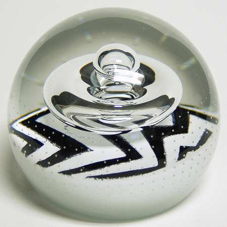 Caithness Paperweight Space Station Zebra - With Box Bx315