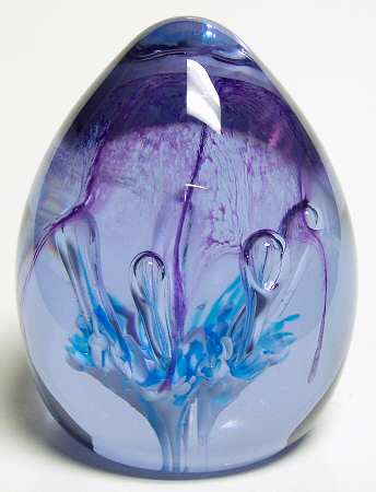 Caithness Paperweight Floral Dance-Amethyst - With Box Bx324