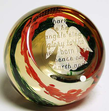 Caithness Paperweight Golden Angel - With Box Bx325