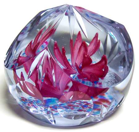 Caithness Paperweight Ruby Trio - Boxed