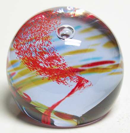 Caithness Paperweight Rainbow Gem Red - Boxed