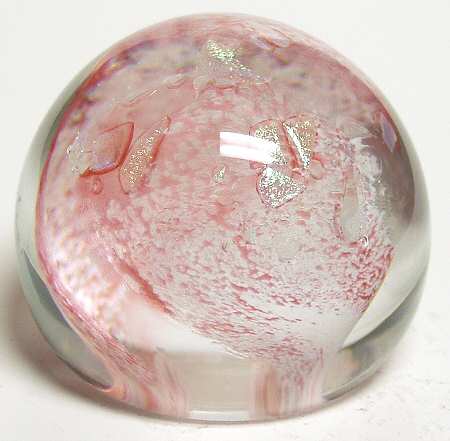 Caithness Paperweight Shimmer Pink - Boxed