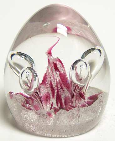 Caithness Paperweight Moonbeam Pink - Boxed
