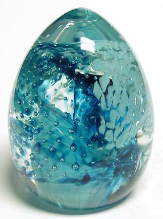 Caithness Paperweight Blessings Aqua - Boxed