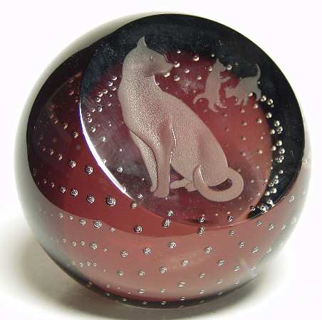 Caithness Paperweight Curious Cats - Boxed