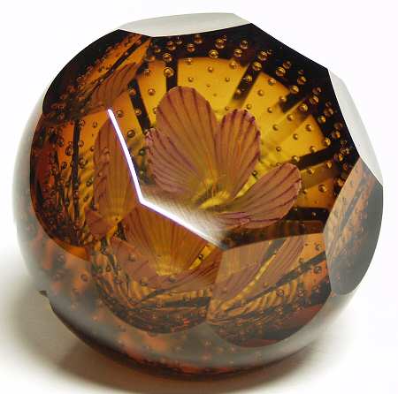 Caithness Paperweight Golden Fancy - Boxed