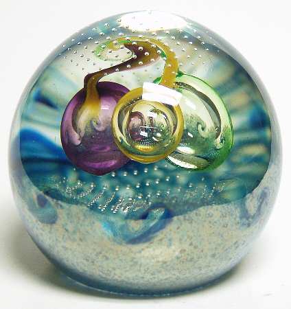 Caithness Paperweight Wave Spinners - Boxed