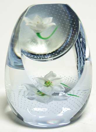 Caithness Paperweight Floral Gems-Amethyst - Boxed