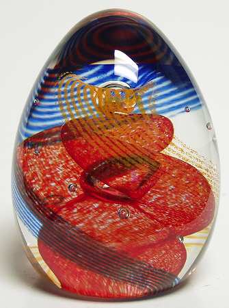 Caithness Paperweight Scarlet Twister - Boxed