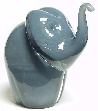 Caithness Paperweight Elephant Grey-Large - Boxed