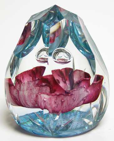 Caithness Paperweight Pansy Passion - Boxed