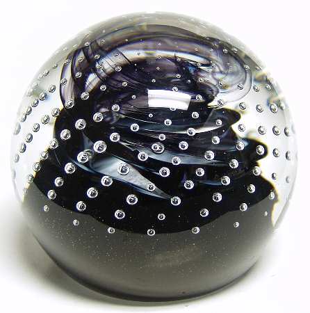 Caithness Paperweight Cauldron-Sable - Boxed