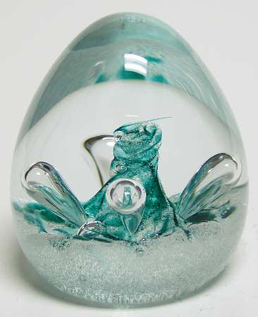 Caithness Paperweight Moonbeam-Green - Boxed