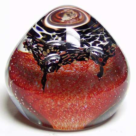Caithness Paperweight Admirer-Fire - Boxed