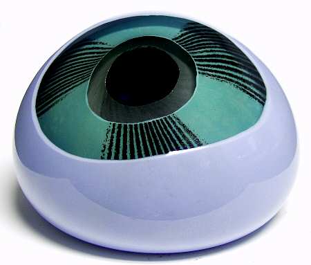 Caithness Paperweight Mesmerise-Blue - Boxed