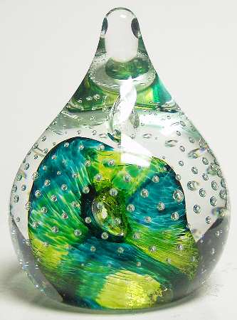 Caithness Paperweight Celebrity-Green - With Box-Bx542