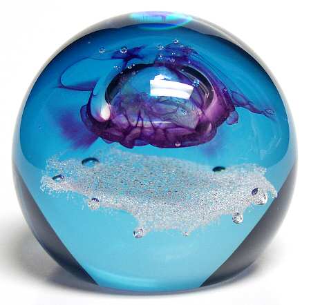 Caithness Paperweight Shimmering Planet-Colin Terris - Boxed