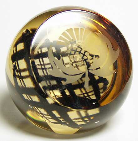 Caithness Paperweight Brave Heart Black - Boxed
