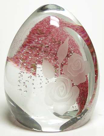 Caithness Paperweight Roses - With Box Bx637