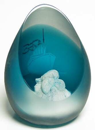Caithness Paperweight Titanic - Boxed