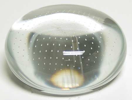 Caithness Paperweight Desktop Low Dome-Clear - With Box Bx 636